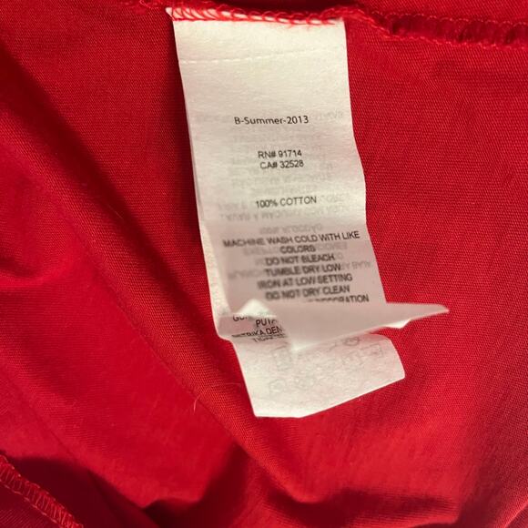 A/X Armani Exchange Short Sleeve Tee Shirt in Red/Metallic Size Medium - Picture 6 of 6
